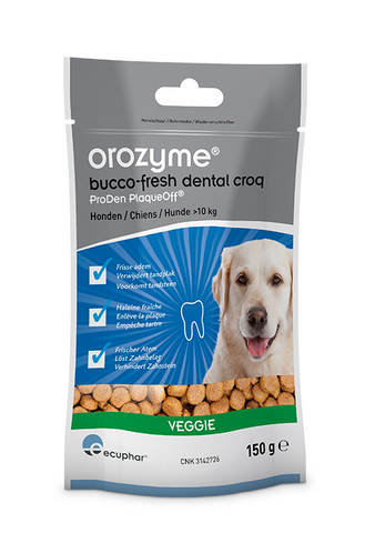 Orozyme Dental Croqs < 10 kg | Hypoallergene koekjes tanden poetsen hond/kat/puppy/kitten