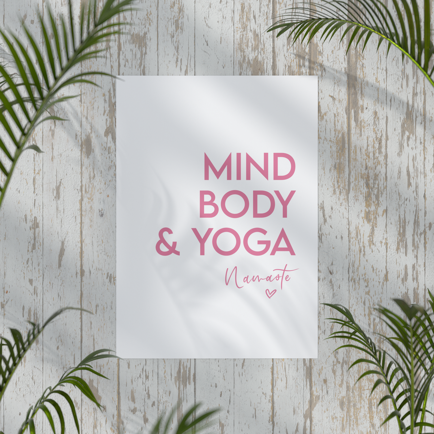 Mind Body & Yoga A4 Yoga Print