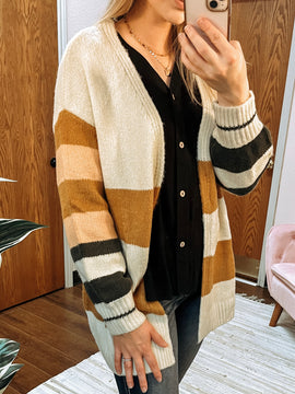 Sabrina Striped Cardigan