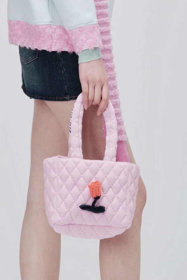 Chanel Extra Mini Pink Quilted Caviar Coco Handle