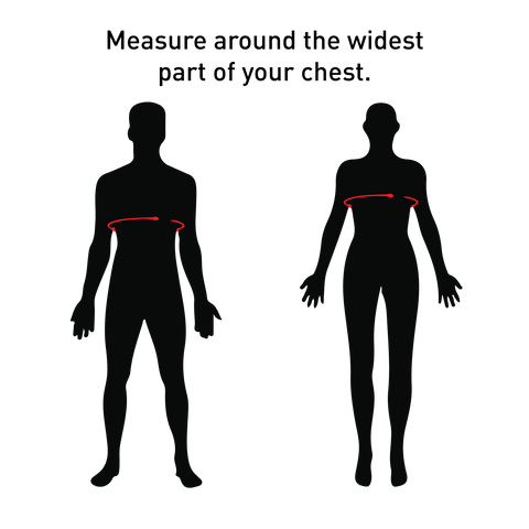 Ultraspire chest measurement guide