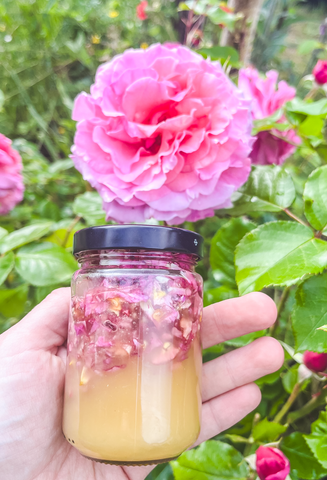 rose infused honey