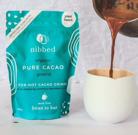 pure cacao nibbed
