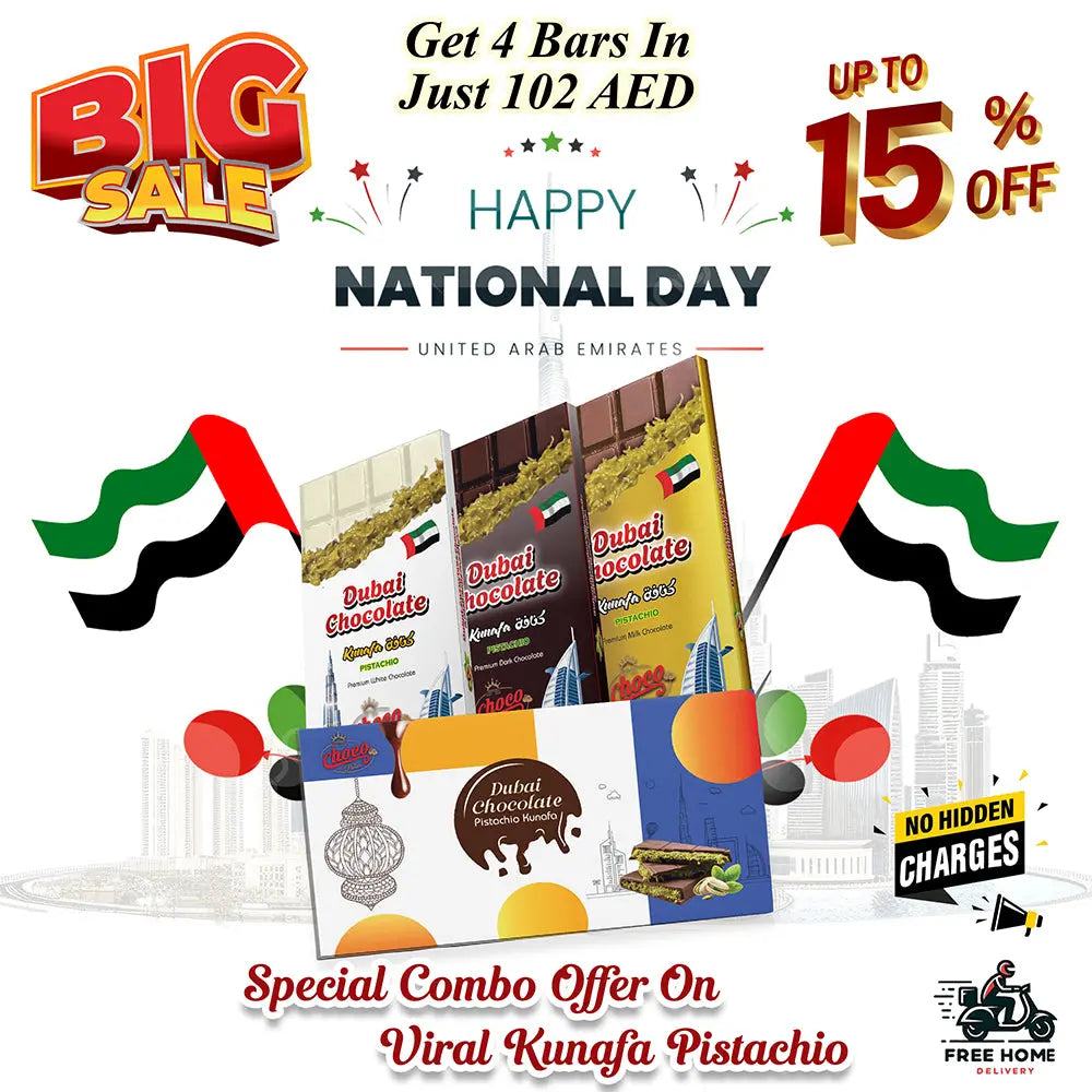 Dubai Kunafa chocolate Offer (Special independence day Combo offer)