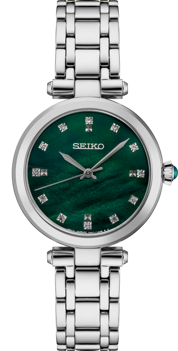 Seiko Diamonds Ladies' Watch Green Dial SRZ535 – RM JEWELRY