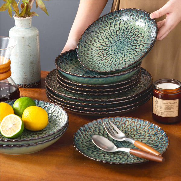 vancasso Chrys 12 Piece Stoneware Dinnerware Set