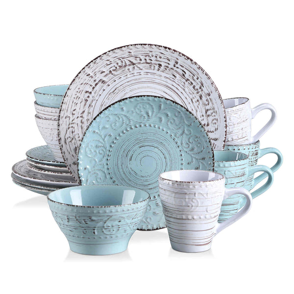 Vine 16 Piece Stoneware Dinnerware Set