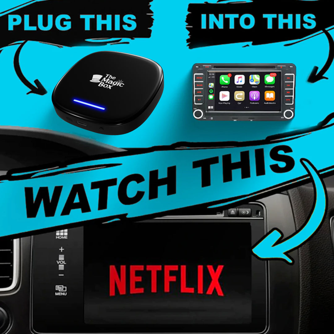 Wireless CarPlay Adapter + Streaming Apps Magic Box 2.0