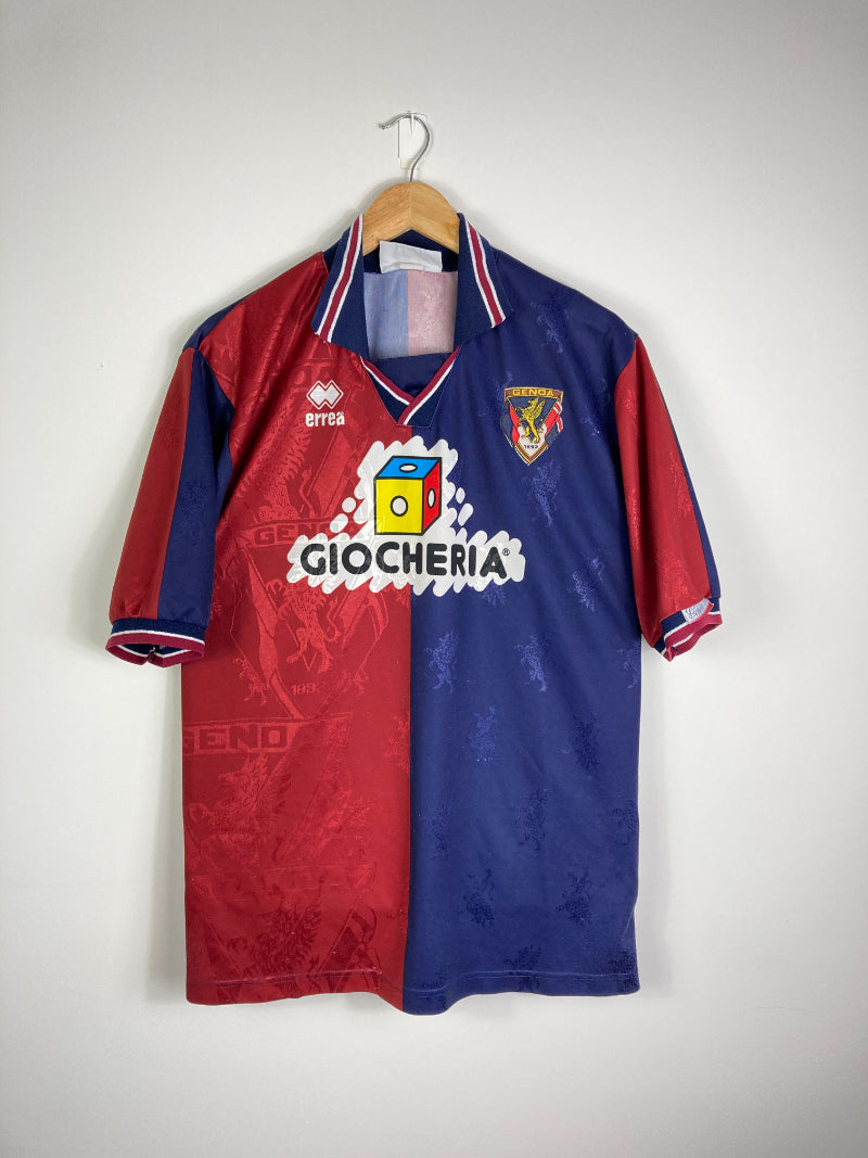 Genoa CFC Home football shirt 1998 - 2000. Sponsored by Festival