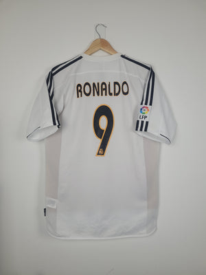 Neem een ​​bad Brouwerij Eigenaardig Original Real Madrid C.F. Home Jersey 2003-2004 #9 of Ronaldo Lima - M –  RetrOriginalFootball