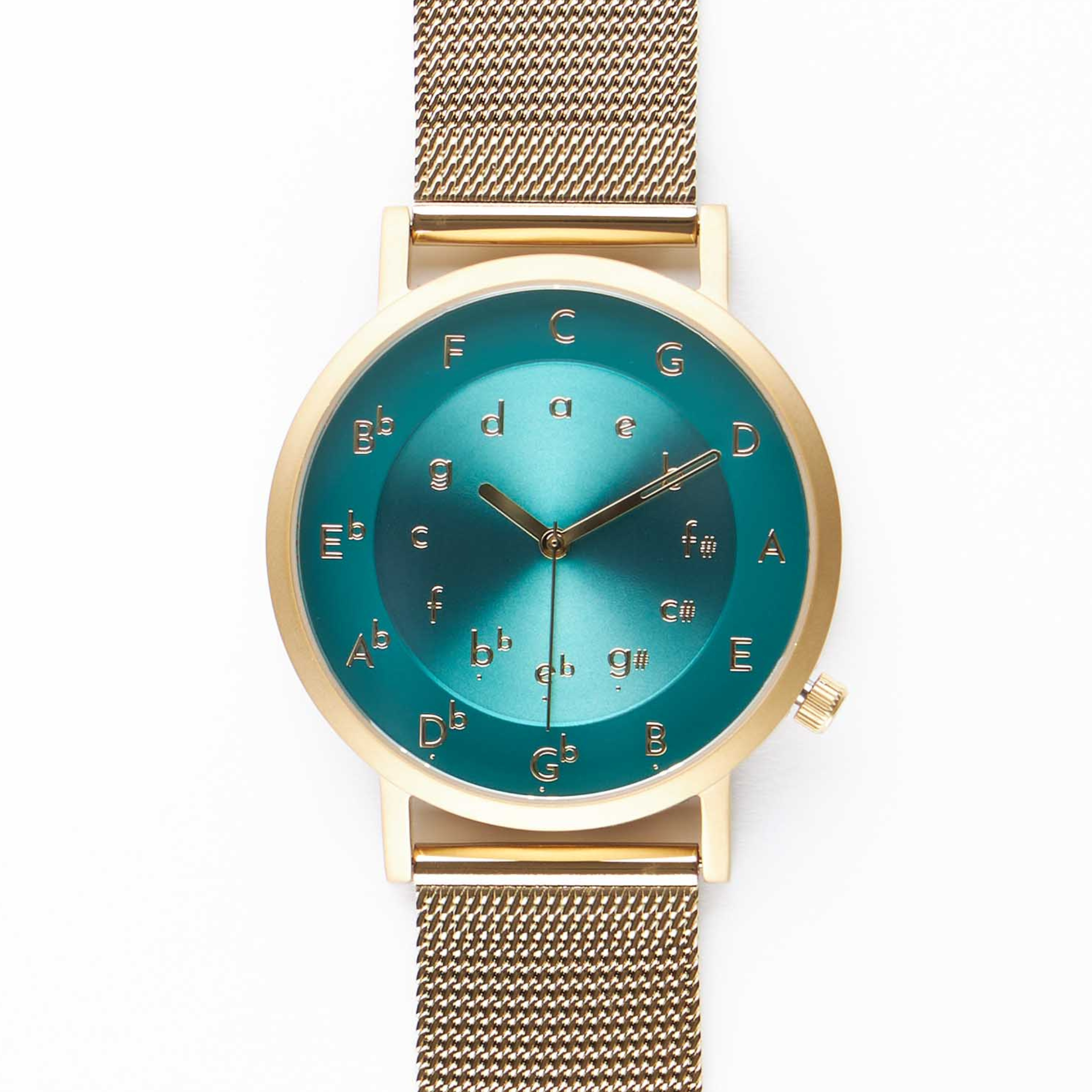 Teal by Chumbak Live Slow Watch,Stainless Steel Mesh Strap