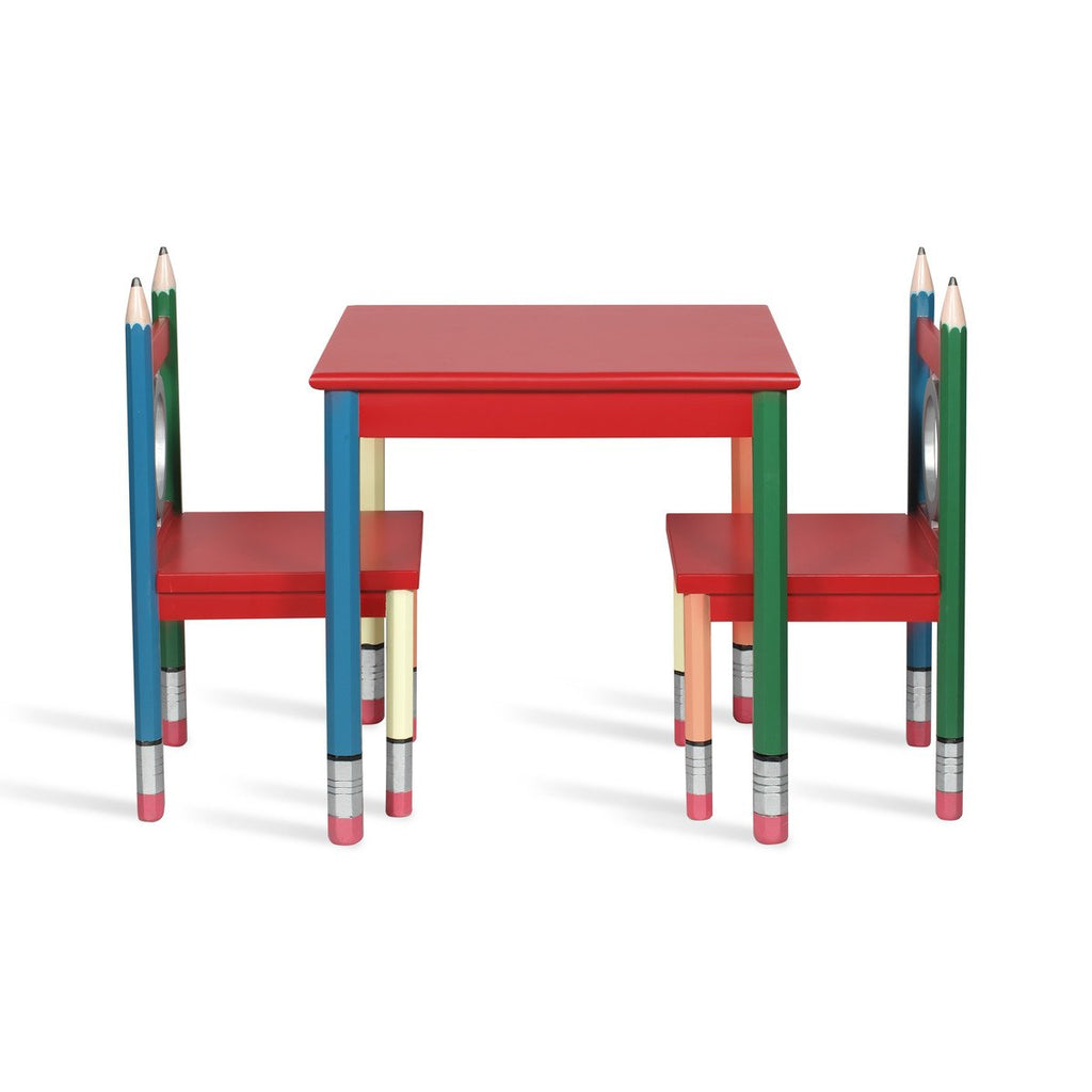 kids pencil table and chairs