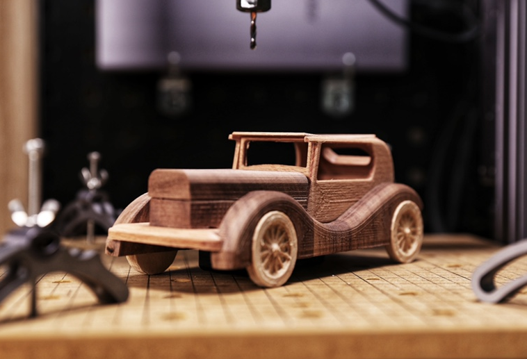 Assembled car model