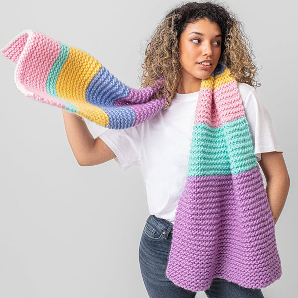 Absolute Beginners Scarf Knitting Kit– Wool Couture