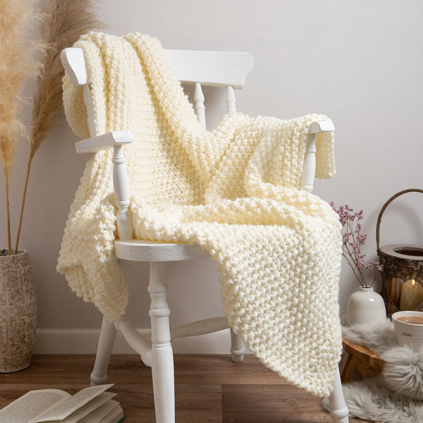 Moss Stitch Cushion Knitting Kit