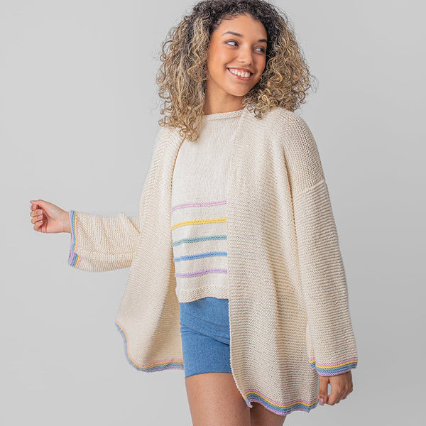 Long Summer Cardigan Knitting Kit - Cotton Collection– Wool Couture