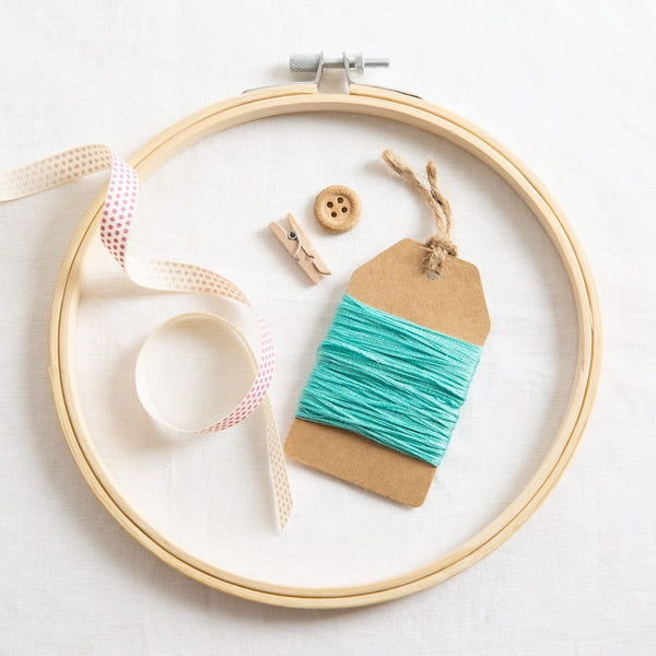 Essentials by Leisure Arts Wood Embroidery Hoop 8 Bamboo - wooden hoops  for crafts - embroidery hoop holder - cross stitch hoop - cross stitch  hoops