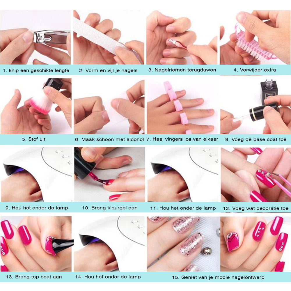 Zijdelings Professor Rechtzetten Gelnagels Set | Polygel kit | Nepnagels | Gellak set | Nail Art Pakket | UV  Gel | Gel Nagellak Nagel | Starterspakket | Nail Care | Nagelstad