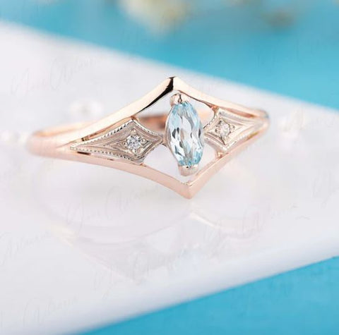 Estate Five Stone Diamond Promise Ring | Burton's