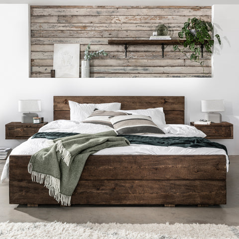 Wansbeck Bed Frame with side tables 