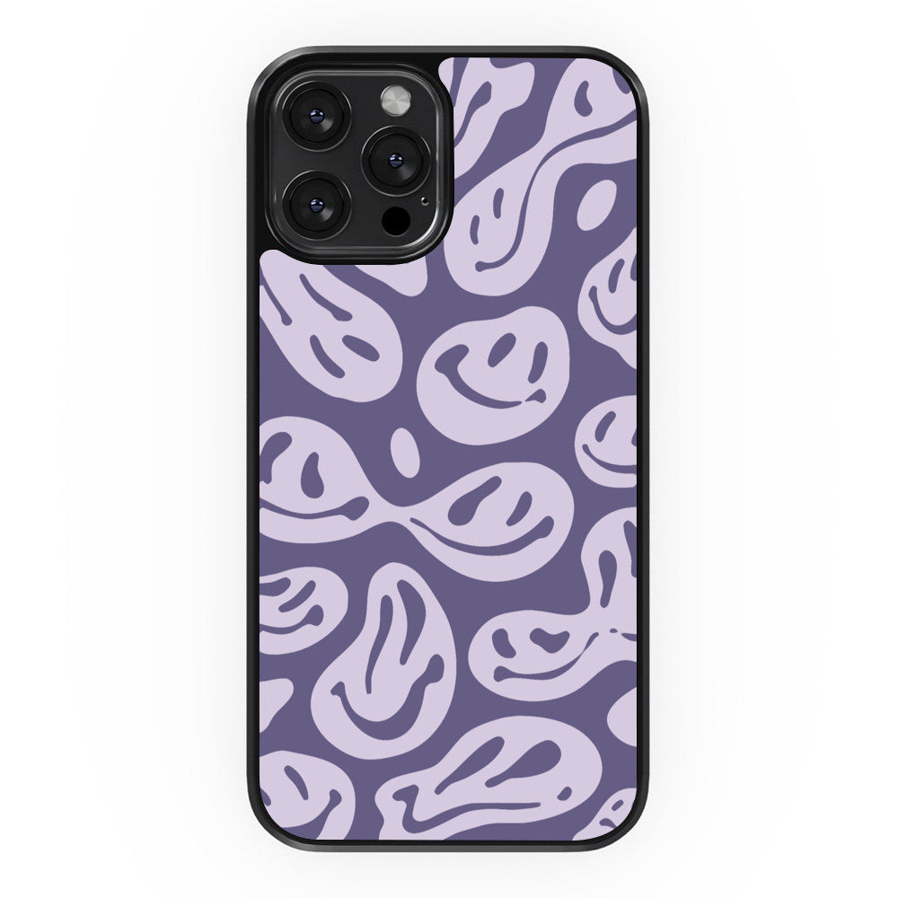 Abstract Smiles - Purple&Purple - iPhone Case