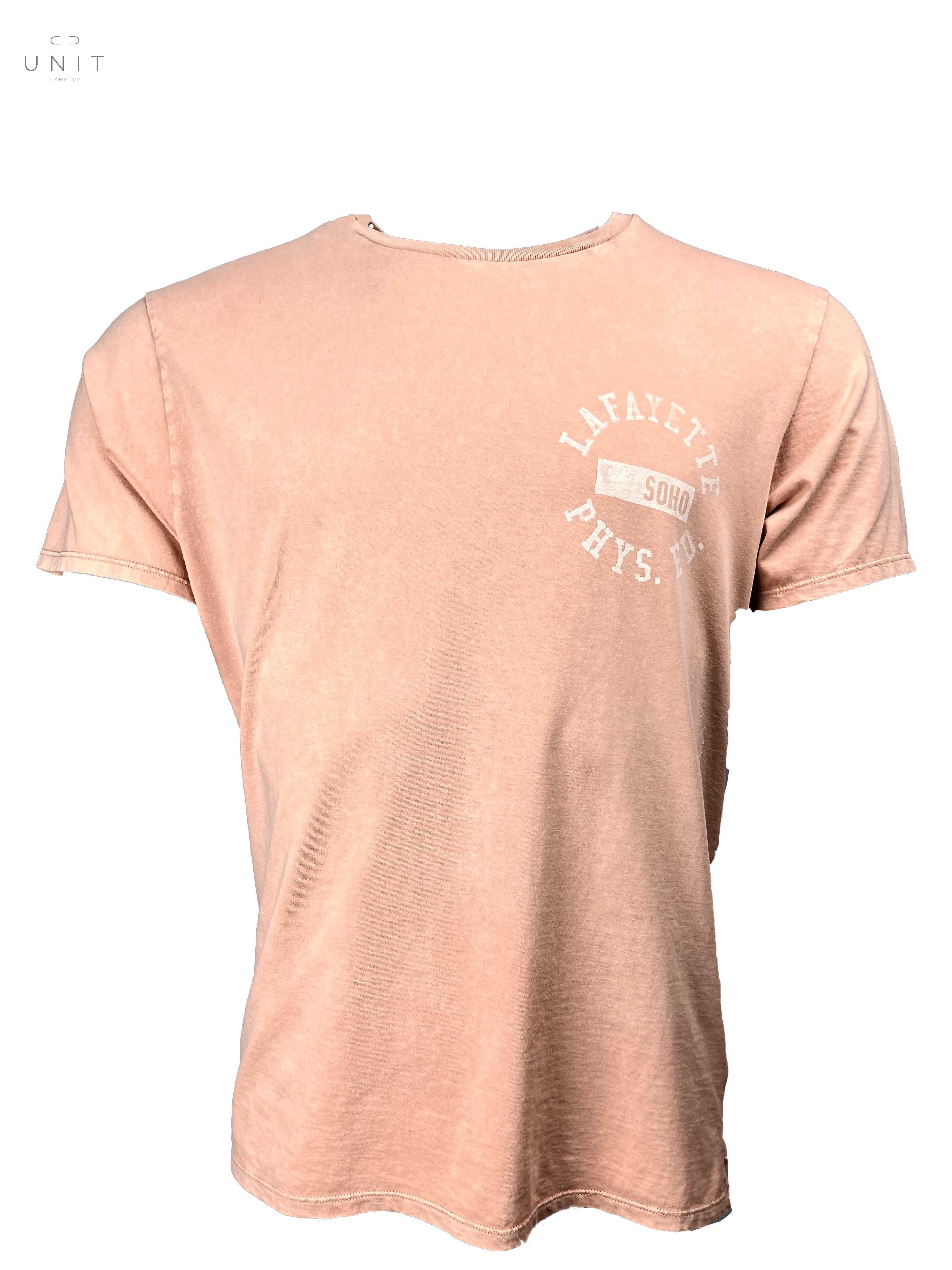 Bowery NYC 42BWTMA127 Lafayette Vintage Jersey T-Shirt, rosa