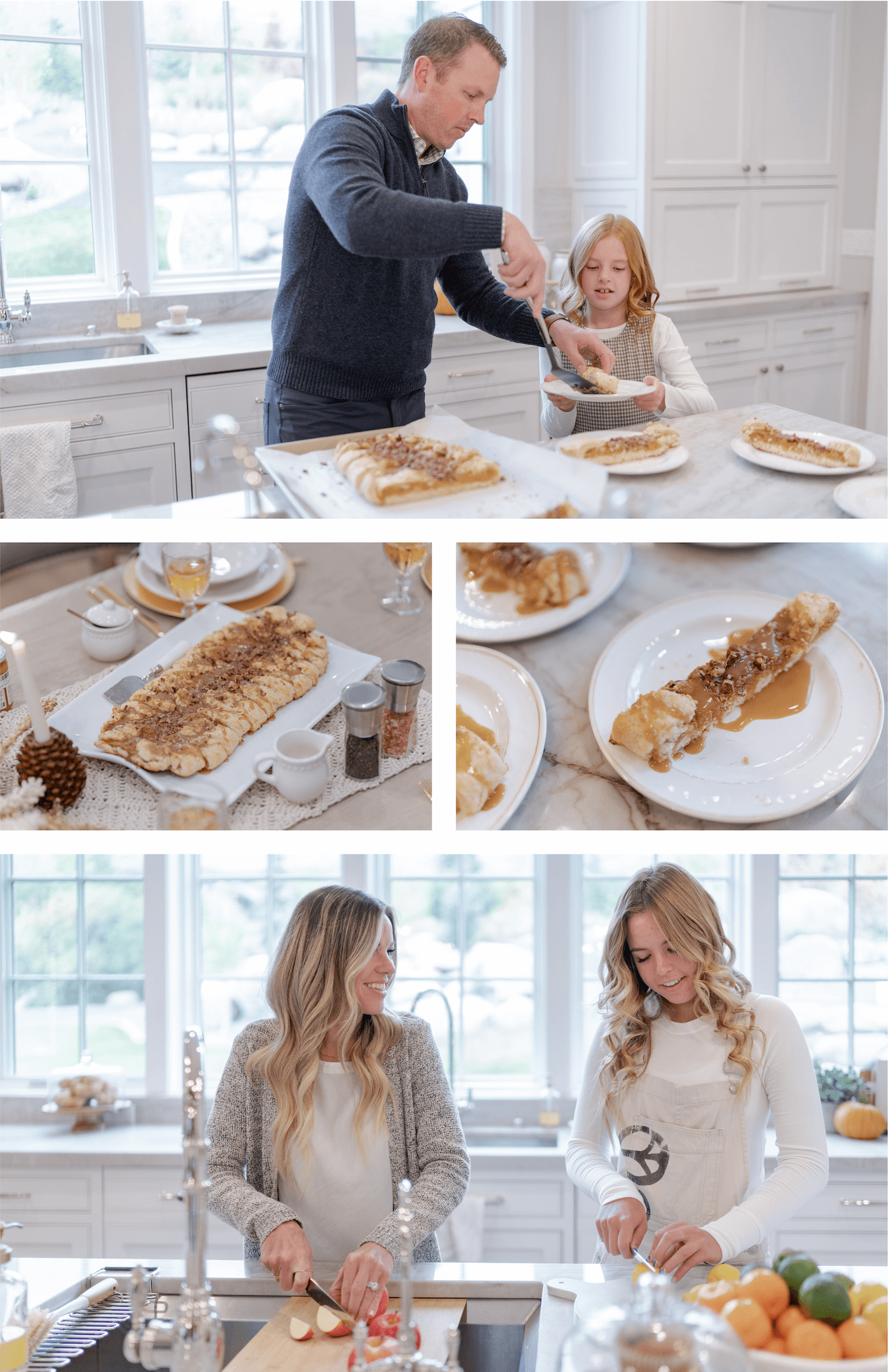 Thanksgiving Pumpkin Streusel with family.