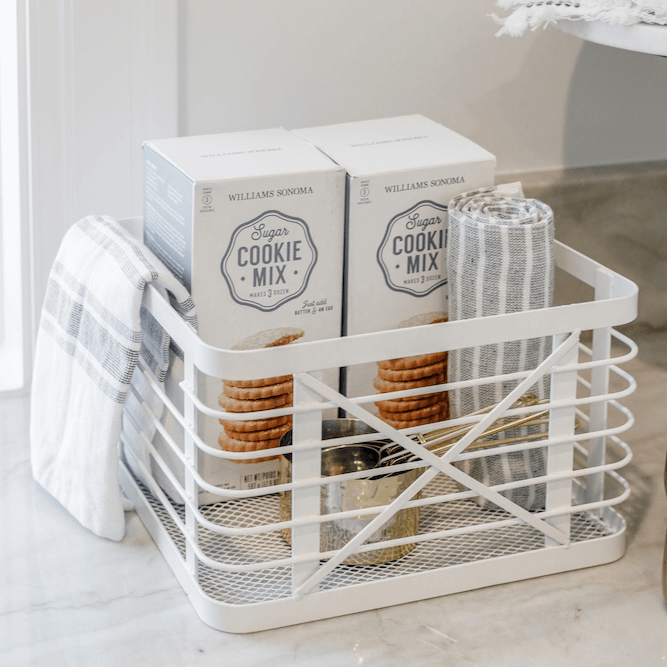 Boston storage basket with cookie mix from Salt by Sabrina