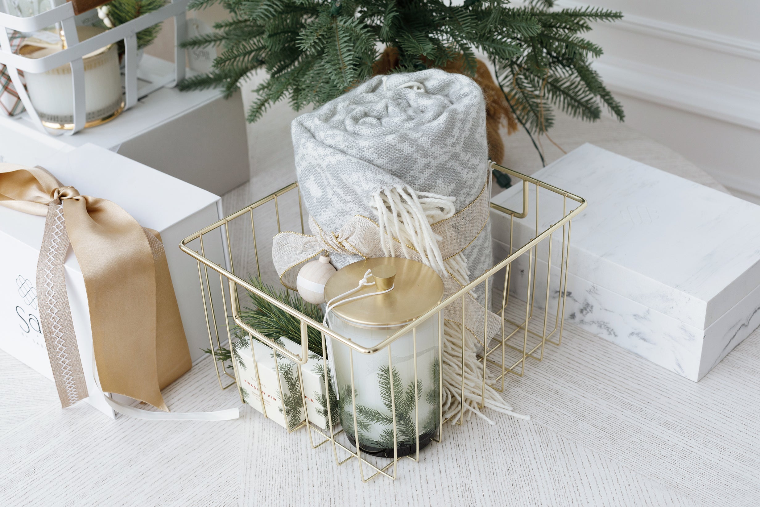 Salt by Sabrina Paris basket for the holidays.