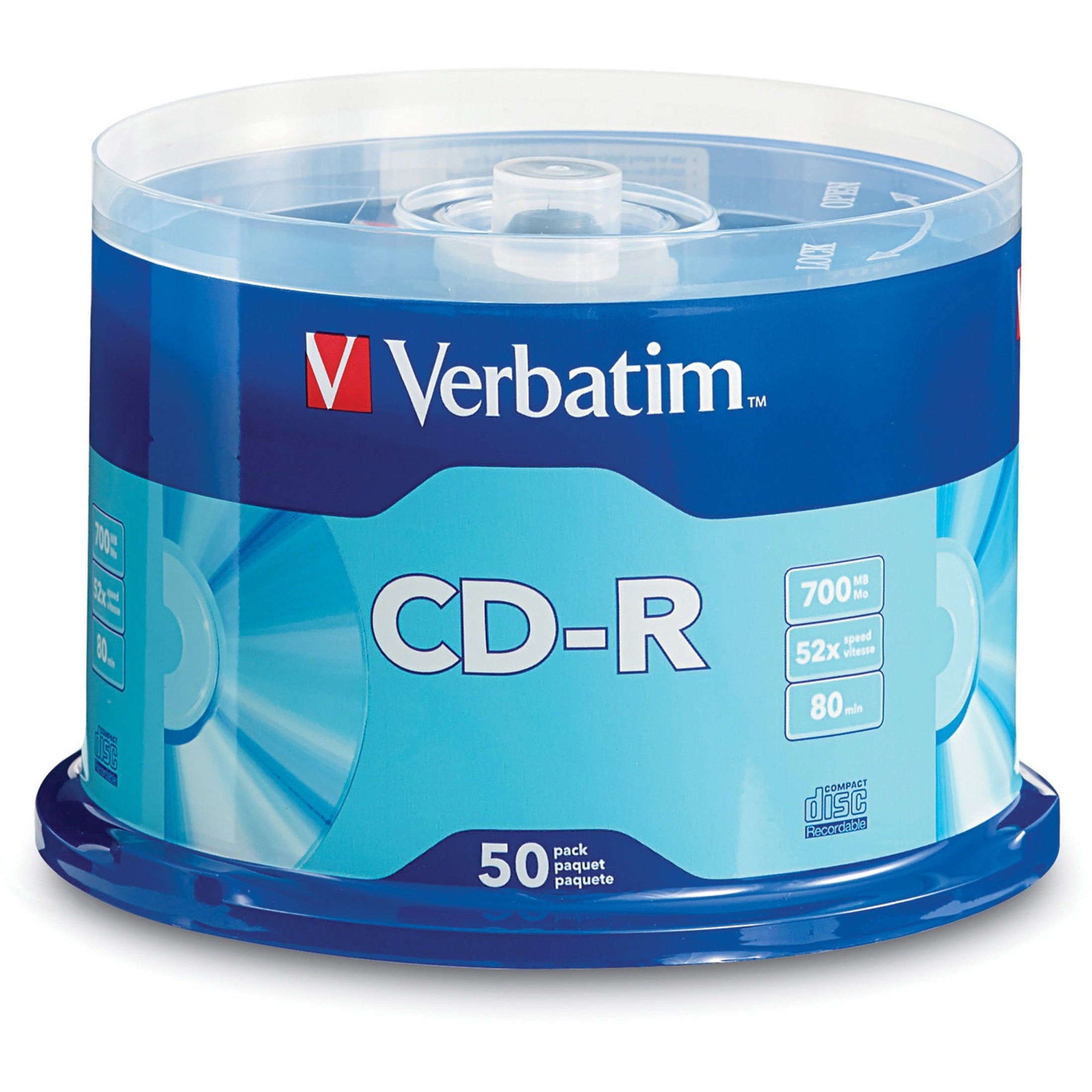  Verbatim Music CD-R 80 Minute 700 MB Blank Recordable Audio  Discs 25pk Spindle, Silver : Electronics