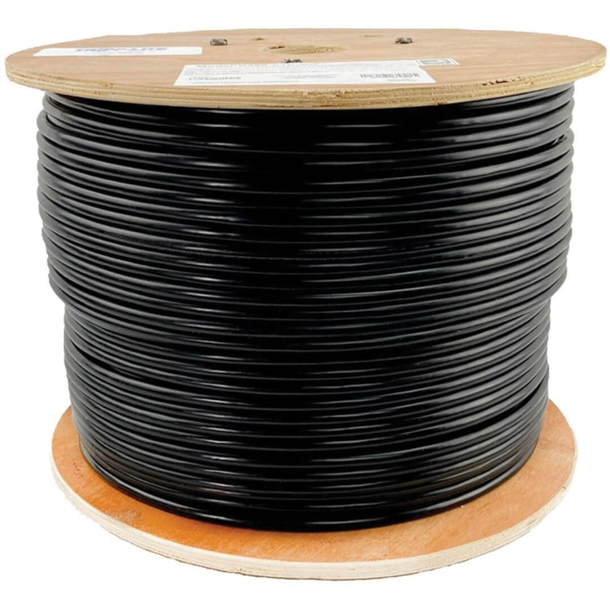 Tripp Lite Cat6 Gigabit Bulk Solid-Core PVC Cable - Black, 1000 ft