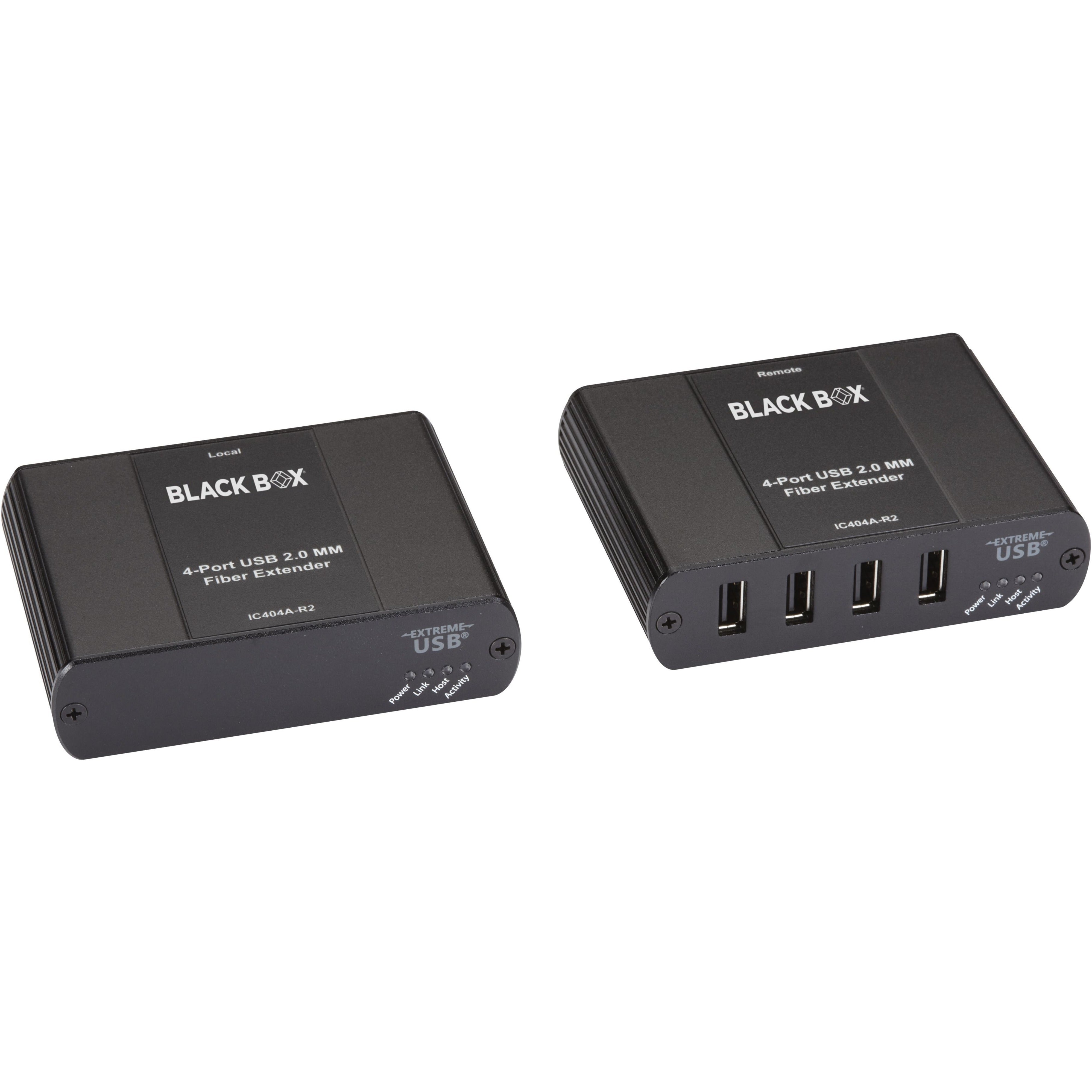 Black Box IC400A-R2 USB 2.0 Extender 4 Port CATx, 328.08 ft Range