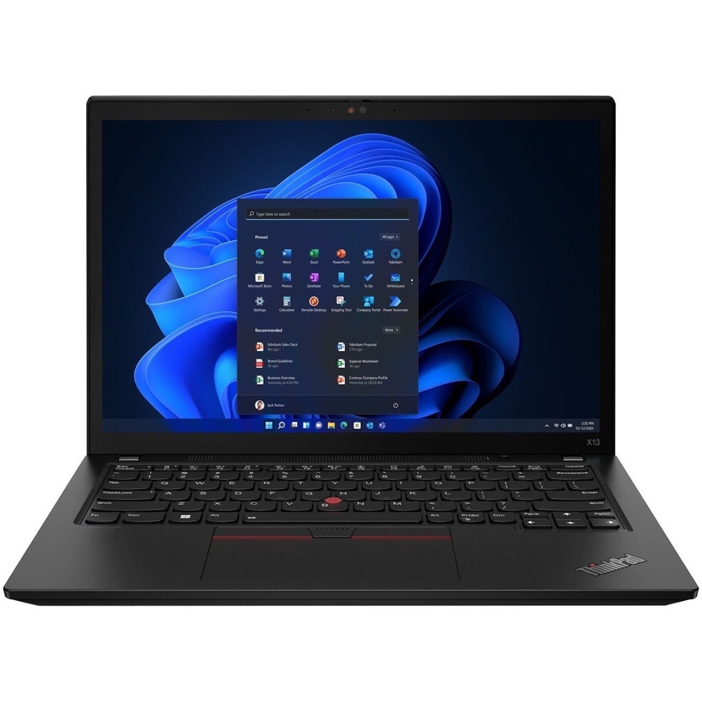 Lenovo 21J30007US ThinkPad X13 AMD G4 Notebook, Ryzen 7 PRO, 16GB 