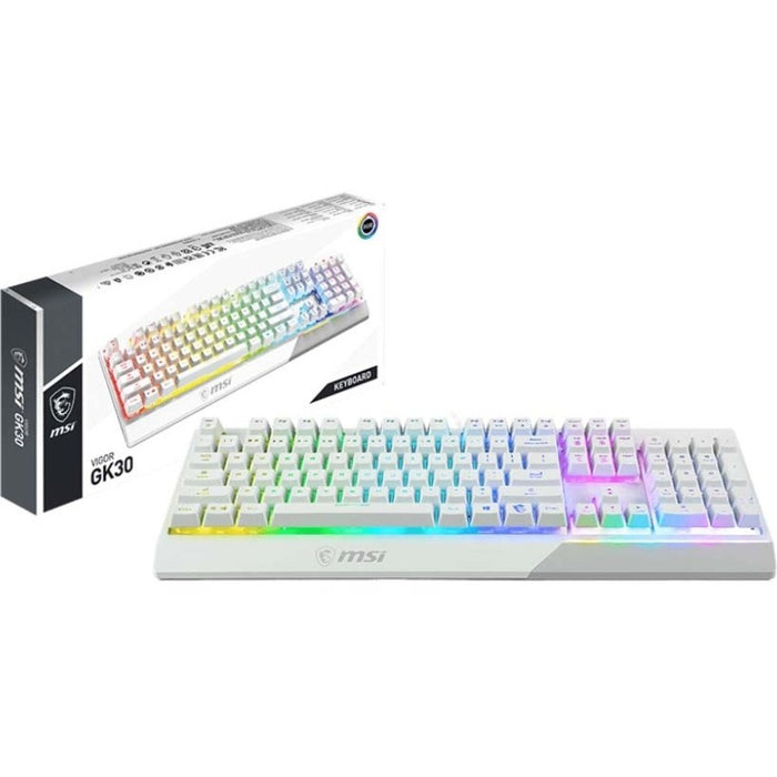 Tastiera Gaming USB 68 Tasti con Retroilluminazione LED RGB Nero - WHITE  SHARK - ICSB-RONINB-US