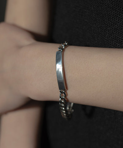 Plate Chain Bracelet［Stainless］