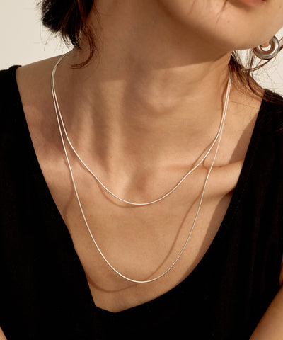 Simple Narrow Necklace［Silver925］