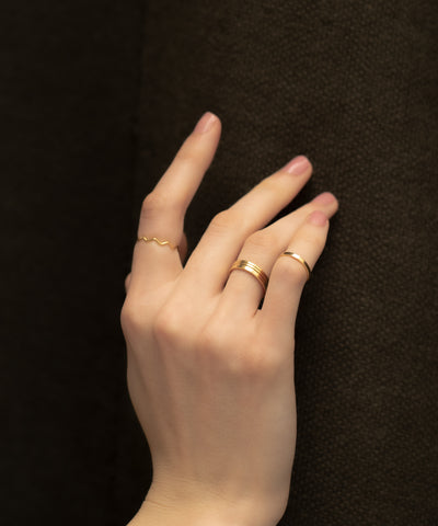 Thin-Wave-Ring-5-set