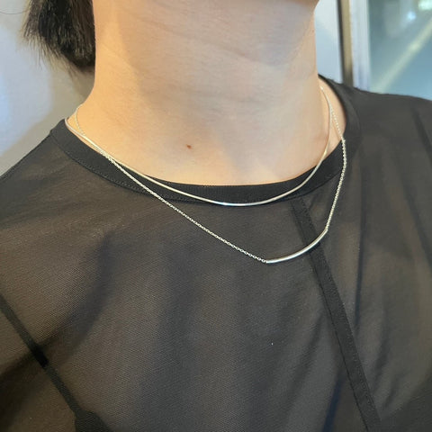 Thin Snake Chain Necklace［Silver925］