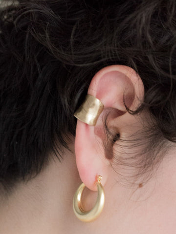 Uneven Long Ear Cuff