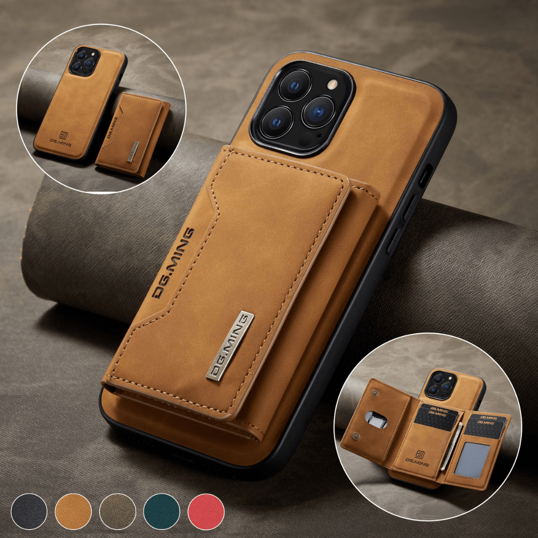 iPhone Card Magnetic Removable Case | abnehmbares magnetisches Kunstleder Etui Premium Schutzhülle - mystorery product image