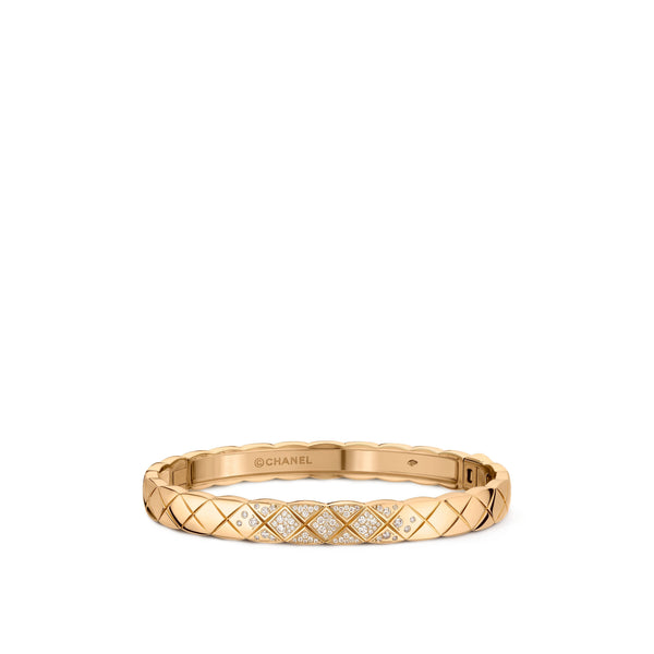 Chanel Coco Crush Bracelet in Yellow Gold with Diamonds– CD