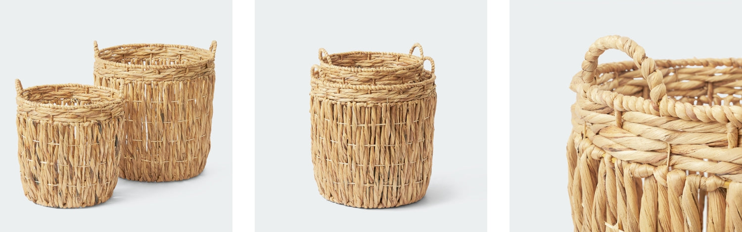 wicker baskets for blankets
