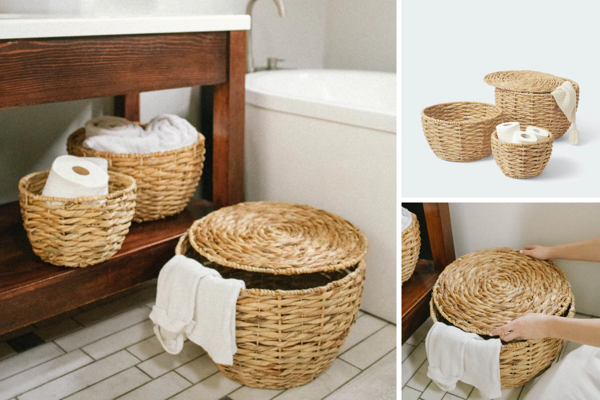 How to Fold a Blanket Into a Basket