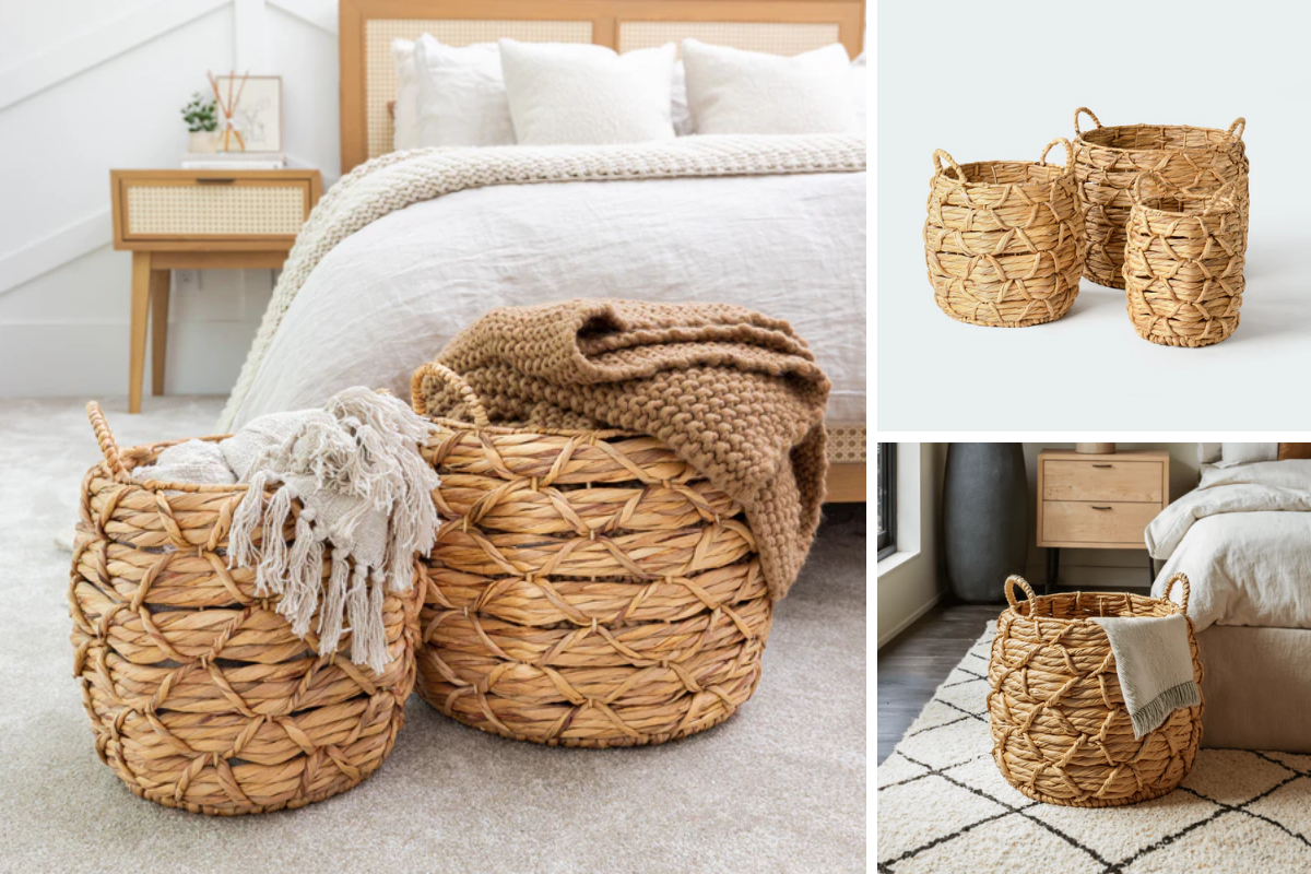 How to Fold a Blanket Into a Basket