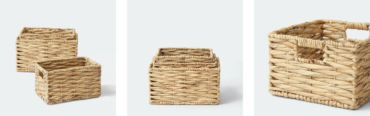 water hyacinth storage basket