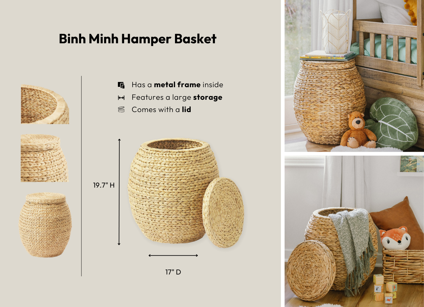 jumbo organizers with basket from Artera Home