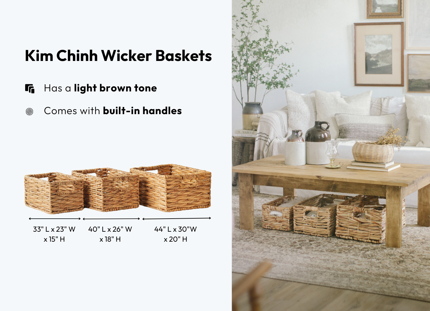 Kim Chinh wicker basket