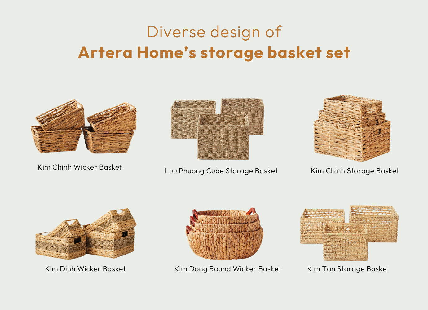 storage basket set from Artera Home