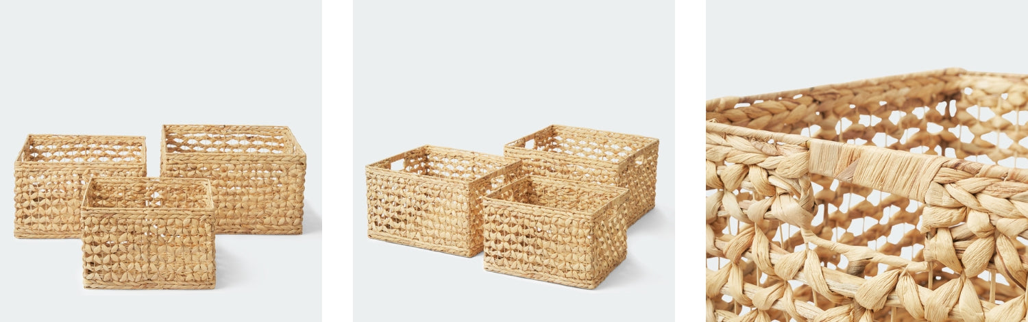 water hyacinth storage basket