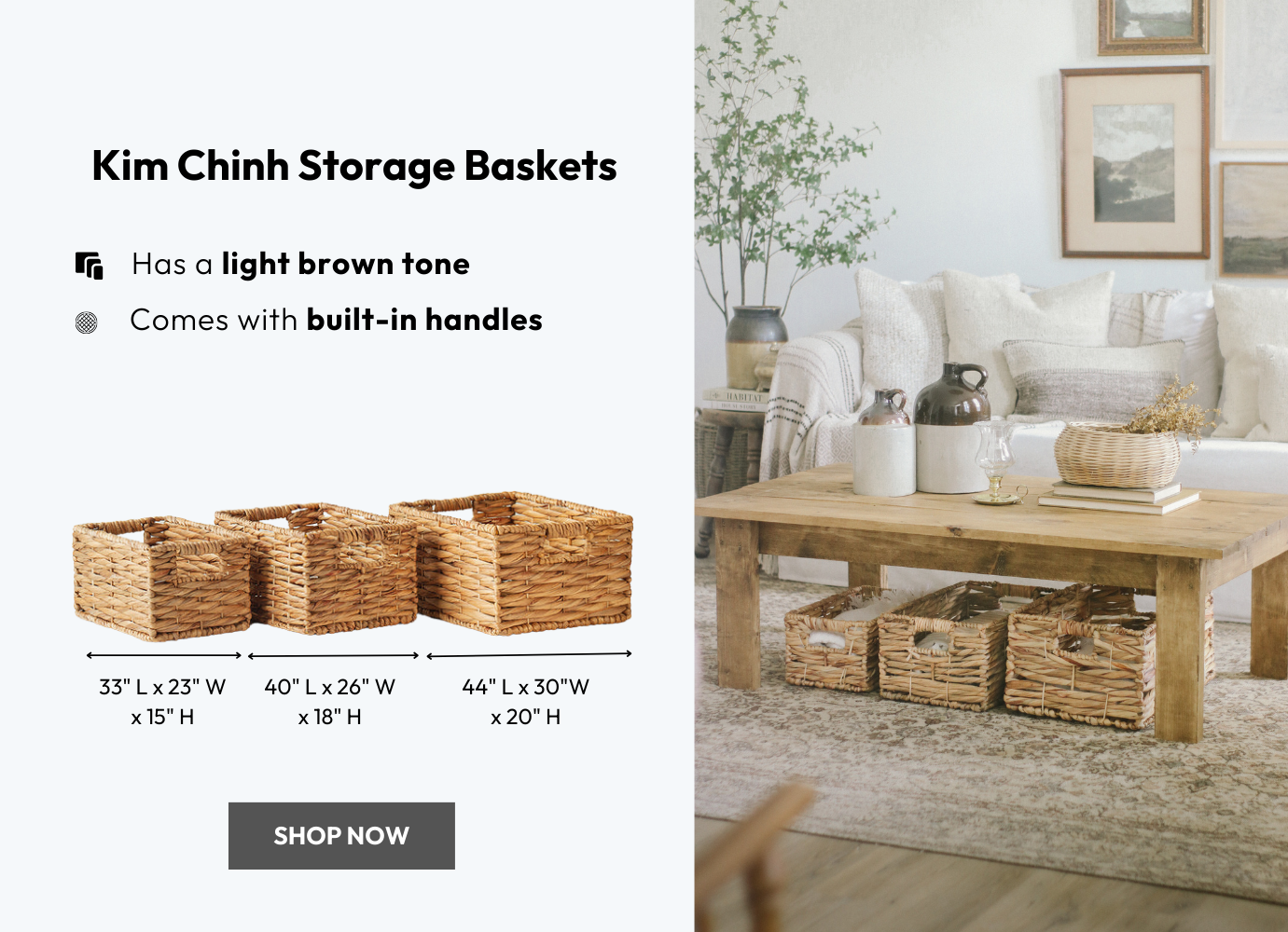 Kim Chinh storage basket